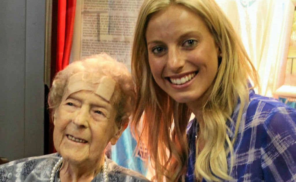Dorrie Byrne and Laura Geitz at the Allora Regional Sports Museum on Saturday. Dorrie Byrne and Laura Geitz at the Allora Regional Sports Museum on Saturday.
